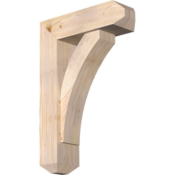 Ekena Millwork Thorton Craftsman Smooth Bracket w/ Offset Brace, Douglas Fir, 7 1/2"W x 24"D x 36"H BKT0806X24X36THR04SDF - main